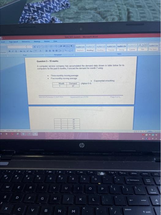  Admin 5 ADDE AaB co Question 3 - 15 marks A