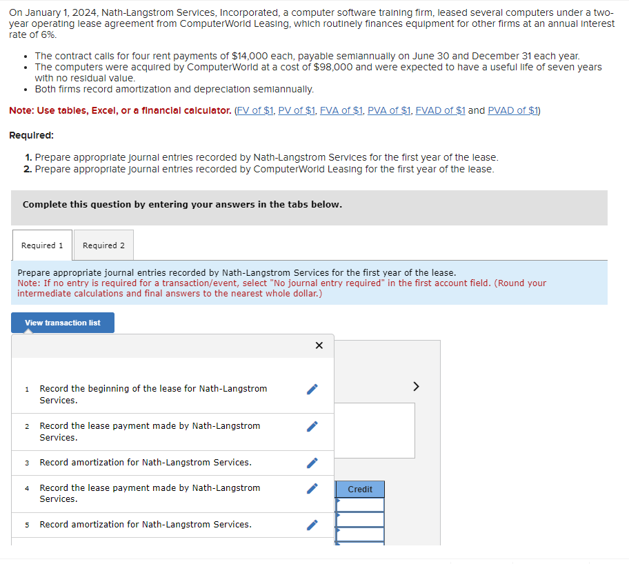  On January 1,2024, Nath-Langstrom Services, Incorporated, a computer software training firm,