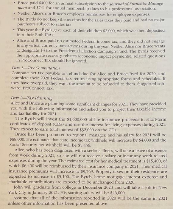 Their Social Security numbers are 123-45-6784 and 111-11-1113, respectively. Alice's birthday is