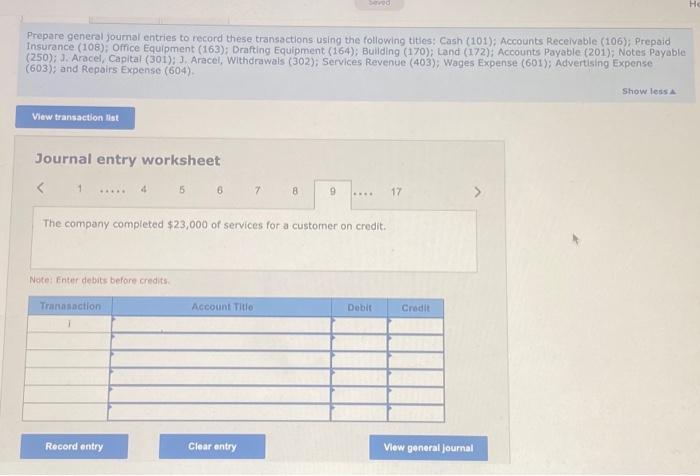 services to a client and collected $7,200 cash f. The company purchased