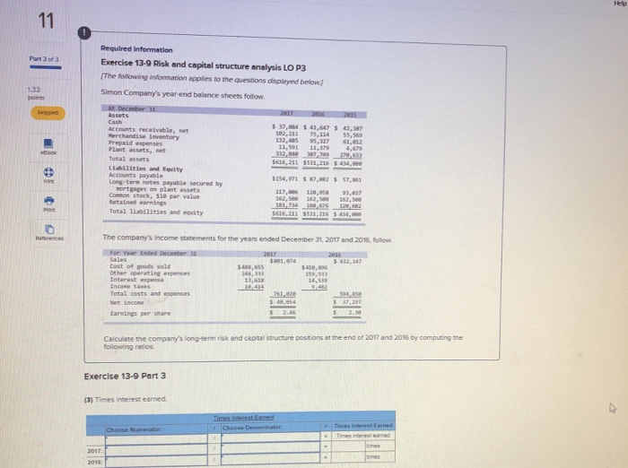 [The following information applies to the questions displayed below) Simon Company's year-end