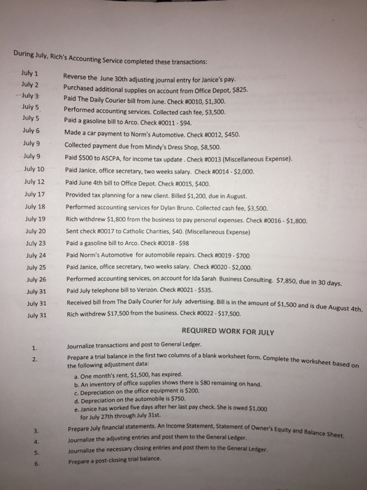  i need help please! i need help doing the general journal