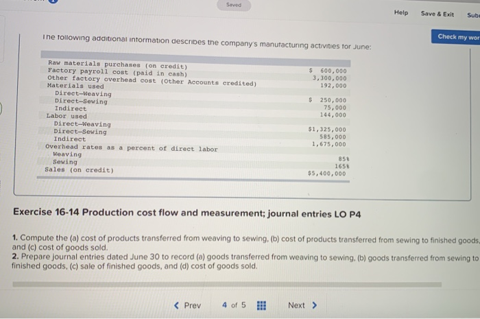 the following information for the Exercises below. [The following information applies to