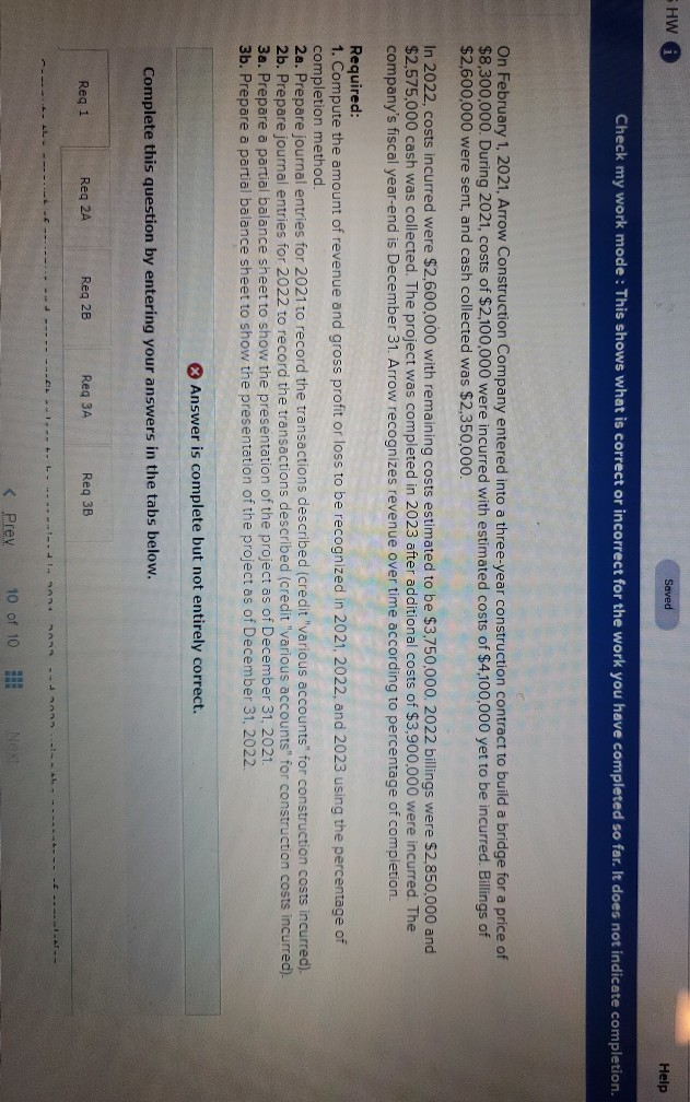 please correct the wrong answer. 5 HW A Saved Help Check