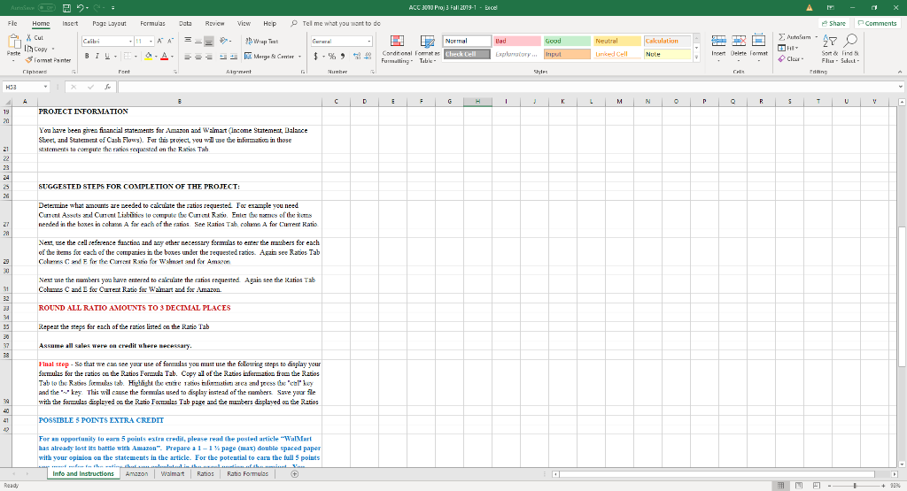 ACC 2010 Pro 3 Fall 2019-1 - Excel Aurtenbos D File