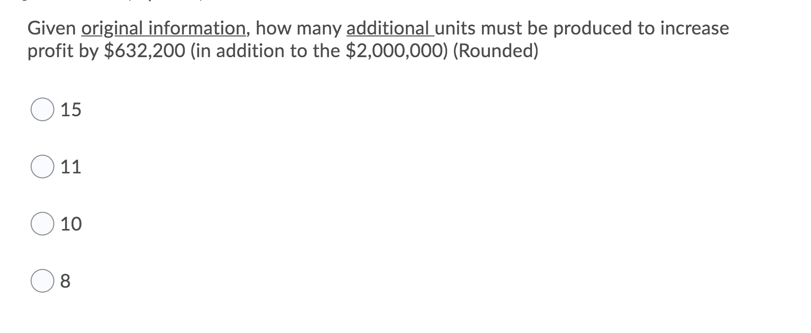 profit. The contract sales price is $225,000 per laser, but the number