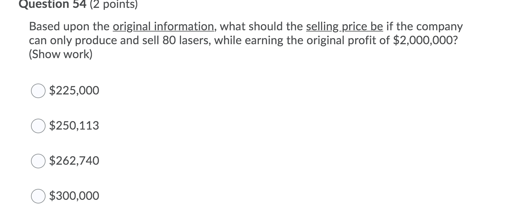 of units to be sold by Clinton Corporation has not been decided.