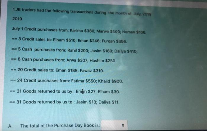 value $ Crockery 5,000 4,600 Electronics 4,000 4,200 Cutlery 3,500 3.800 Total