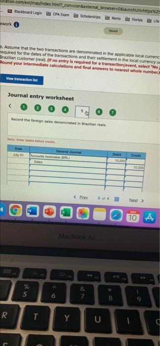 for a US dollar equivalent of $10,000 to be received on August