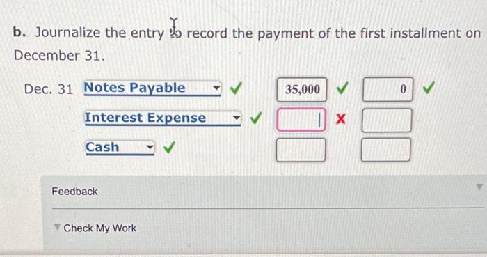 purchased land for $560,000 and a building for $840,000, paying $700,000 cash