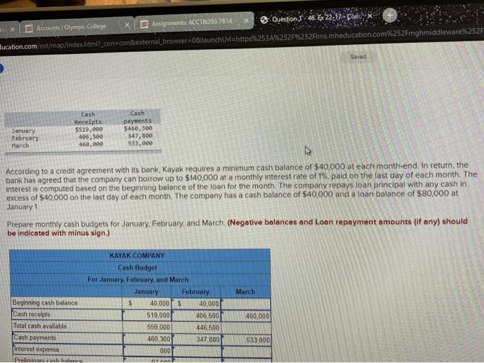  Just having problems with March the rest is just the ucash