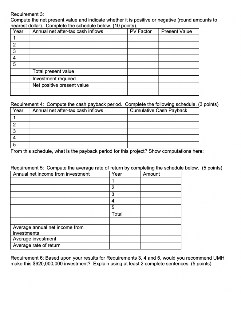 Assignment 3 is to evaluate a capital investment decision. The format is