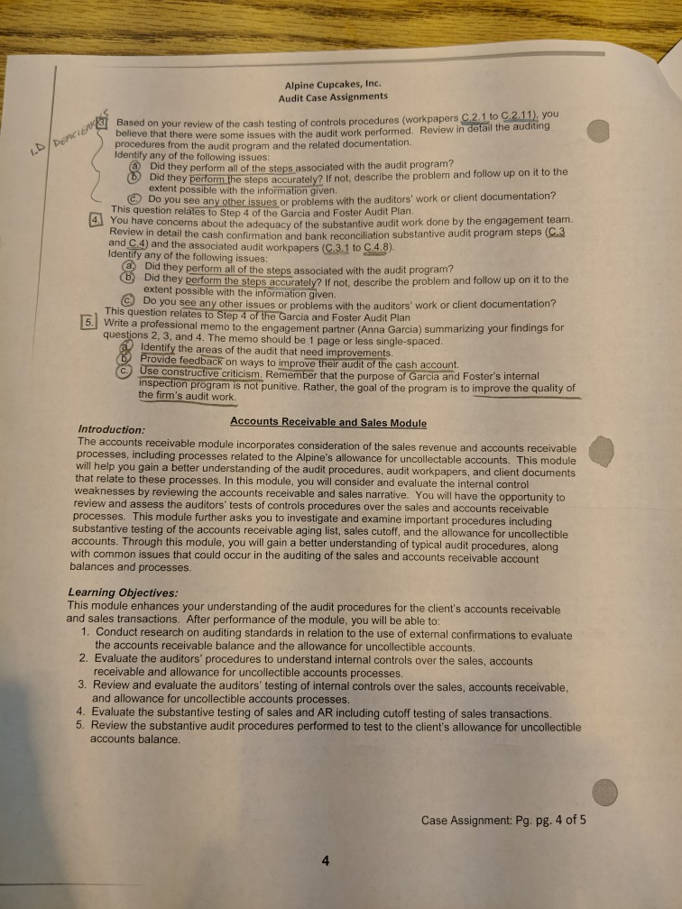 how do I accomplish questions 3(a,b,c), 4(a,b,c), and 5(a,b,c) in the Alpine