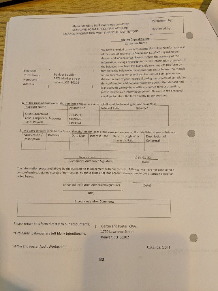 the client's accounts receivable and sales transactions. After performance of the module,