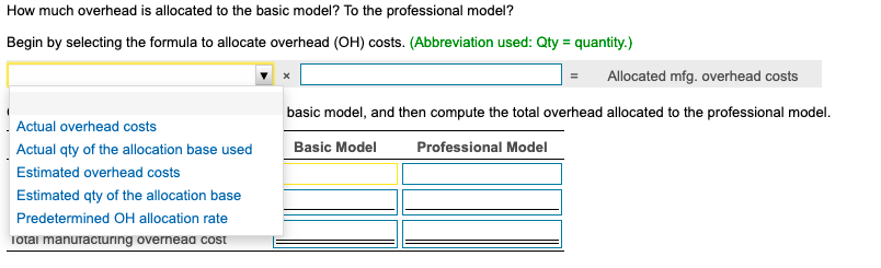 icon to view the data.) Read the requirements. Compute the predetermined overhead