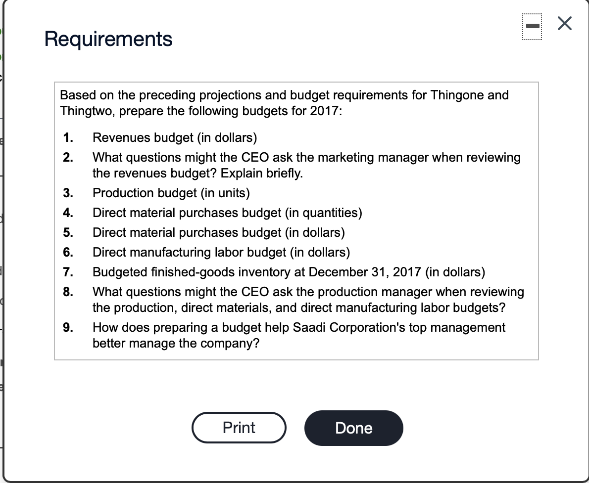used in the two products: Amount Used per Unit Direct Material Unit