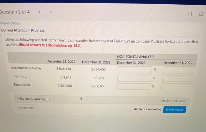 answer with steps please :)) Question 2 of 4 -/1 E View