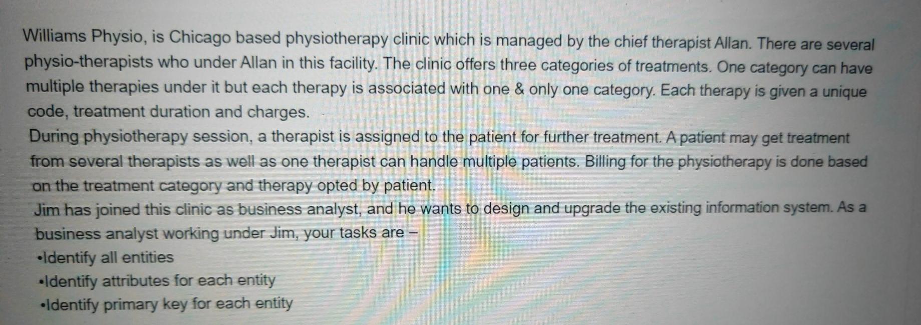  Williams Physio, is Chicago based physiotherapy clinic which is managed by