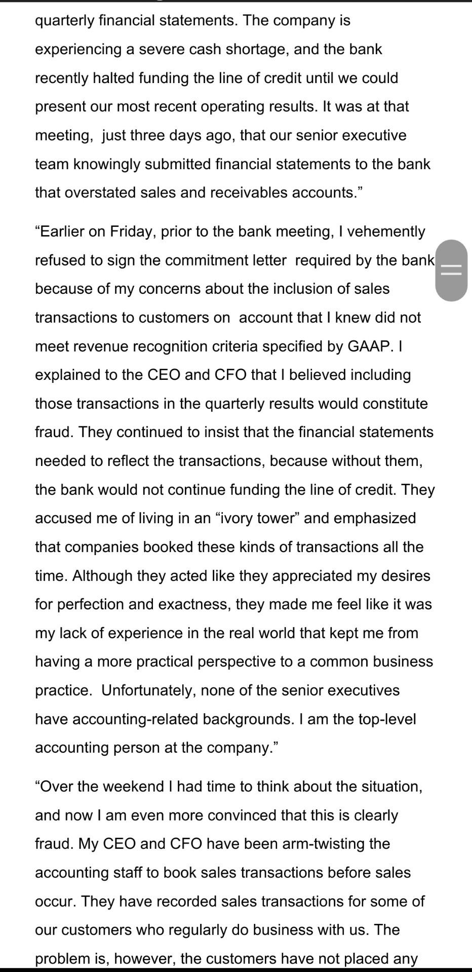 the case details below. Then, using your knowledge gleaned throughout the course,