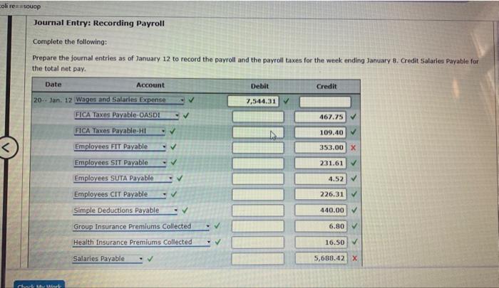 pay for each employee. 5. Total the input columns on the Employee