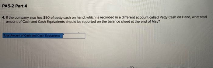 The May 31 bank statement and the May T-account for cash (summarized).
