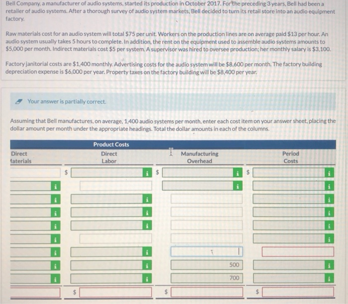 compute the cost to produce one audio system (round two decimal places)