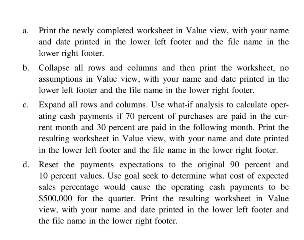 the ch6-03 file to start your work, create a worksheet similar to