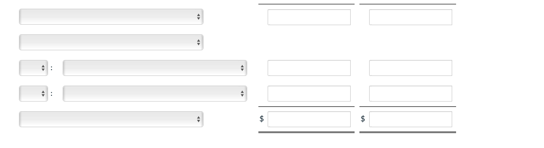 These are the relevant monthly budget data for the first two months