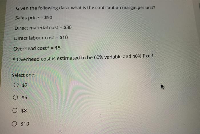 revenue 4950 Variable costs 4000 Fixed costs $21 050 Net income If