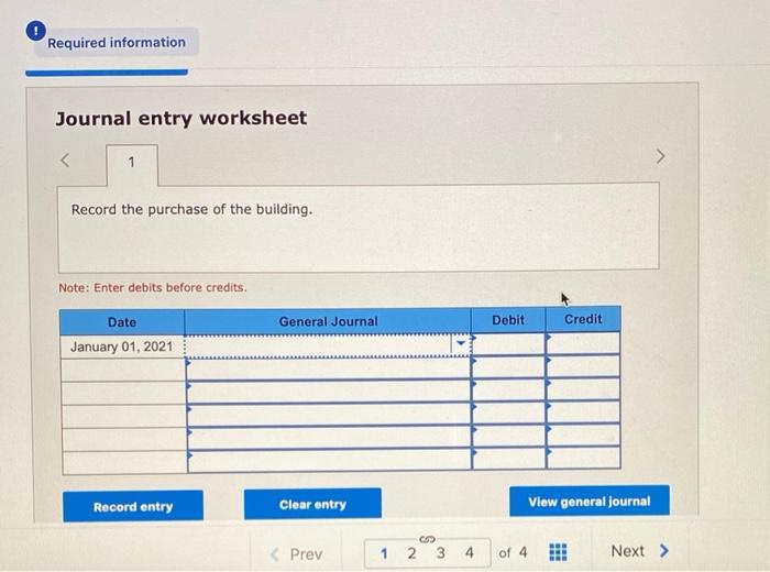 following information applies to the questions displayed below.) On January 1, 2021,