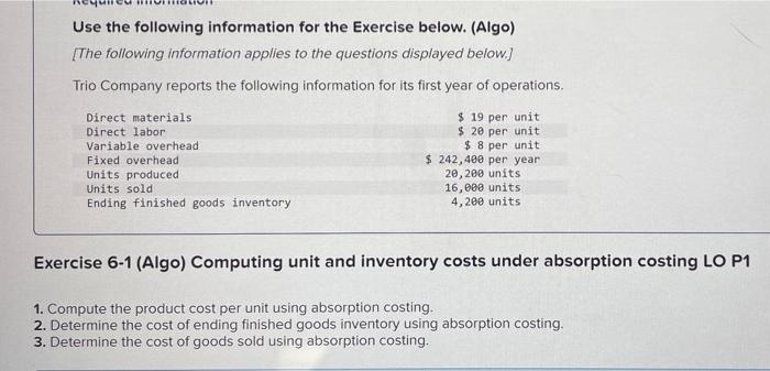 please help me compute the product cost per unit in both required
