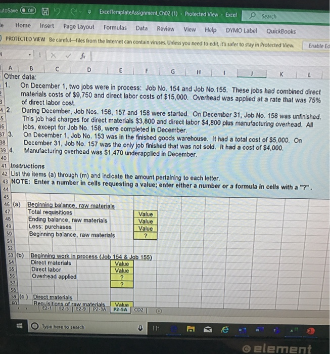 File Home Insert Page Layout Formulas Data Review View Help DYMO Label