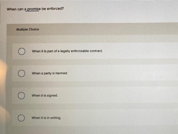 by the applicable contract statute of limitations. is enforceable in court. creates