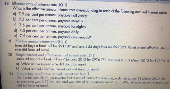 annum. He has to pay tax on the interest income each year.