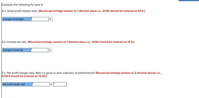 31, year 2, for Goldfish Company showed the following summarized dat One-third