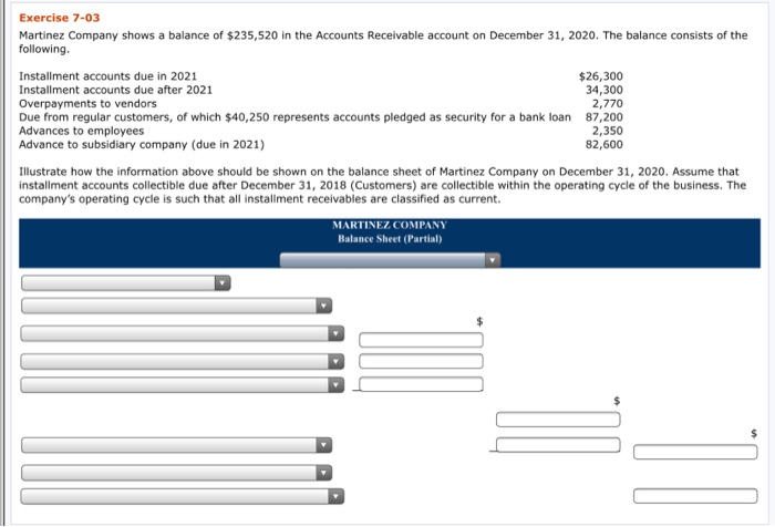  drop down options for first box: second and the rest: Exercise