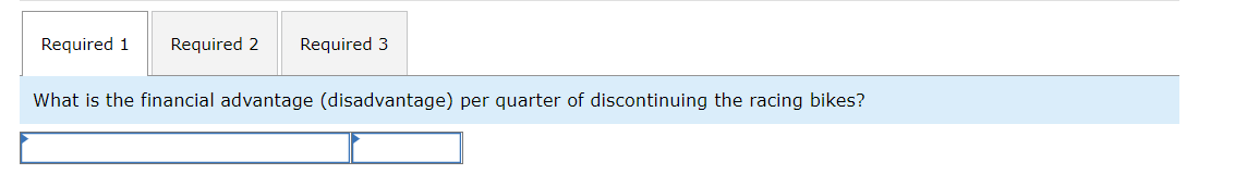 appreciated. The Regal Cycle Company manufactures three types of bicyclesa dirt bike,