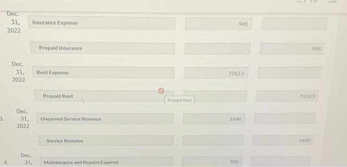 following information is available for the year ended December 31, 2022 1.