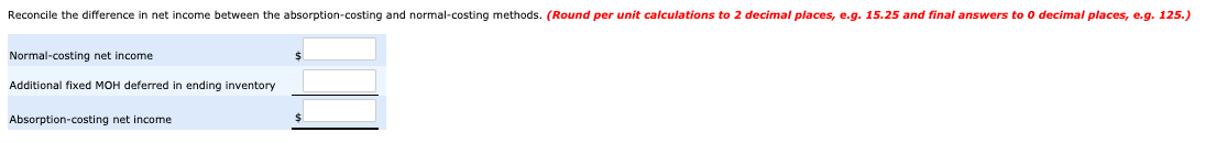 highly automated and thus has high monthly fixed costs, as shown in