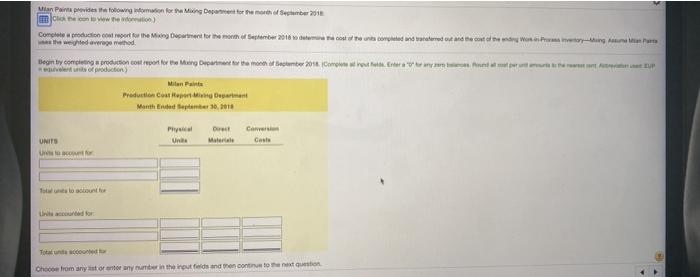 unit amounts to the ne Units Costs OS 0 26,000 54,9259 Paints