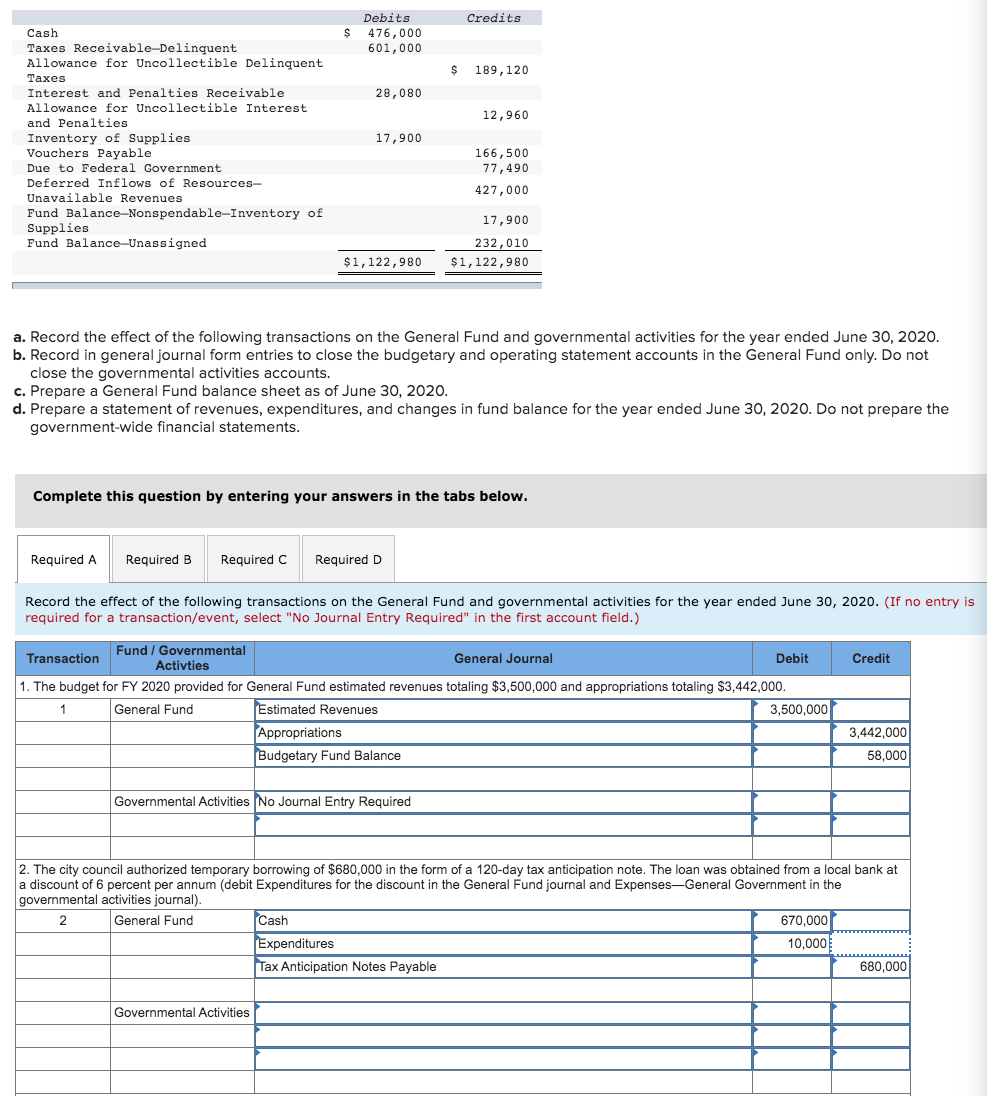 I ONLY NEED REQUIRED B, C AND D!!! The City of Castletons
