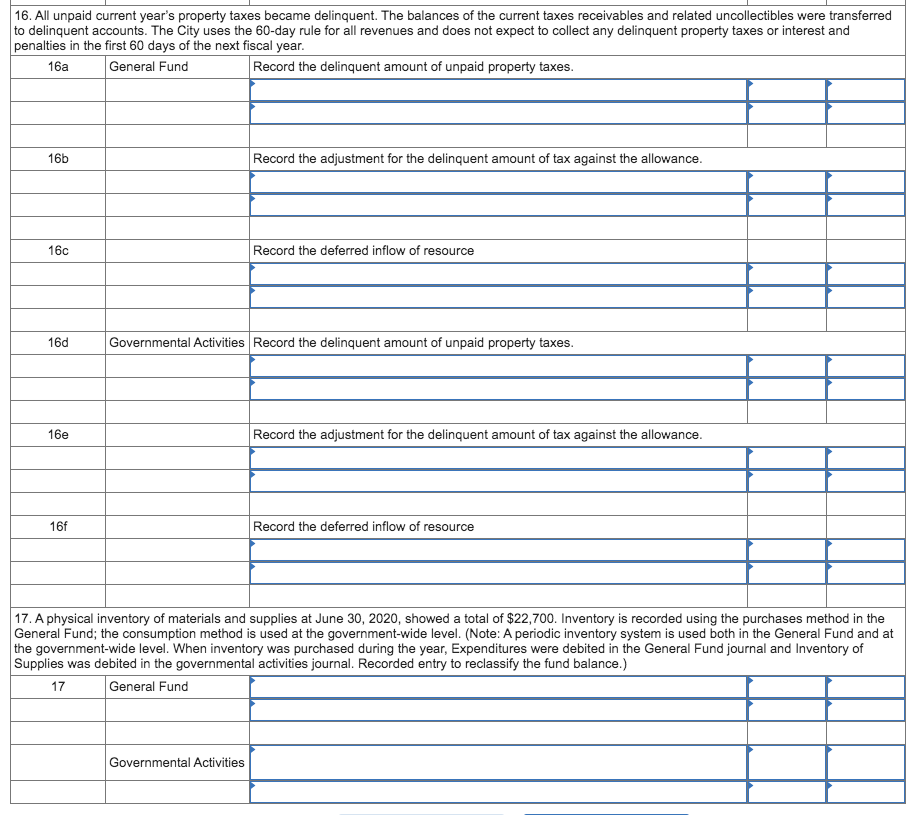 and Penalties Receivable Allowance for Uncollectible Interest and Penalties Inventory of Supplies