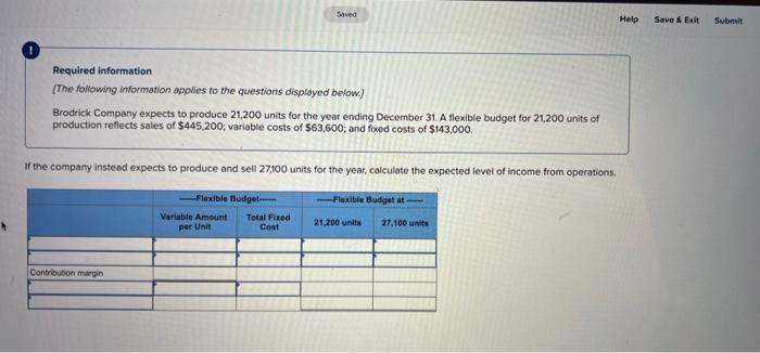  Saved Help Save & Exit Submit Required information [The following information
