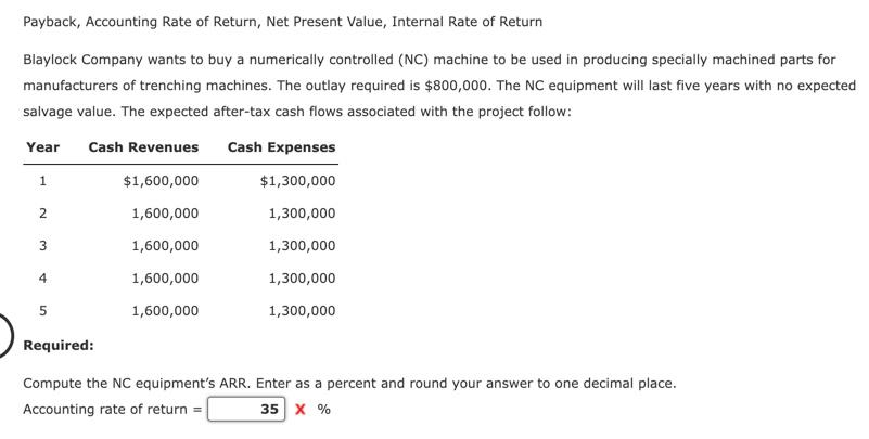 Rate of Return Follow the format shown in Exhibit 123.1 and Exhibit