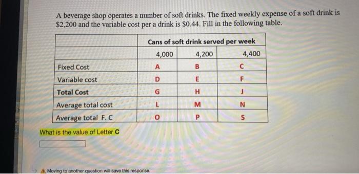  please faster i have time A beverage shop operates a number