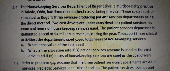the three patient services departments are Adult Services, Pediatric Services, and Other