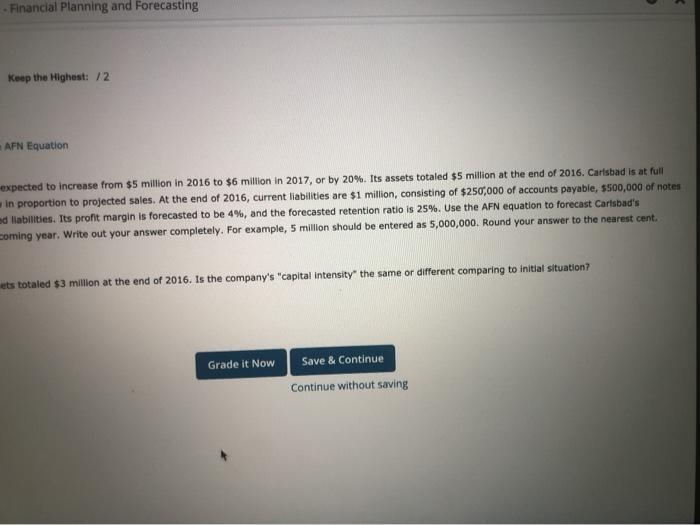 Corporation's sales are expected to increase from $5 million in 2016 to
