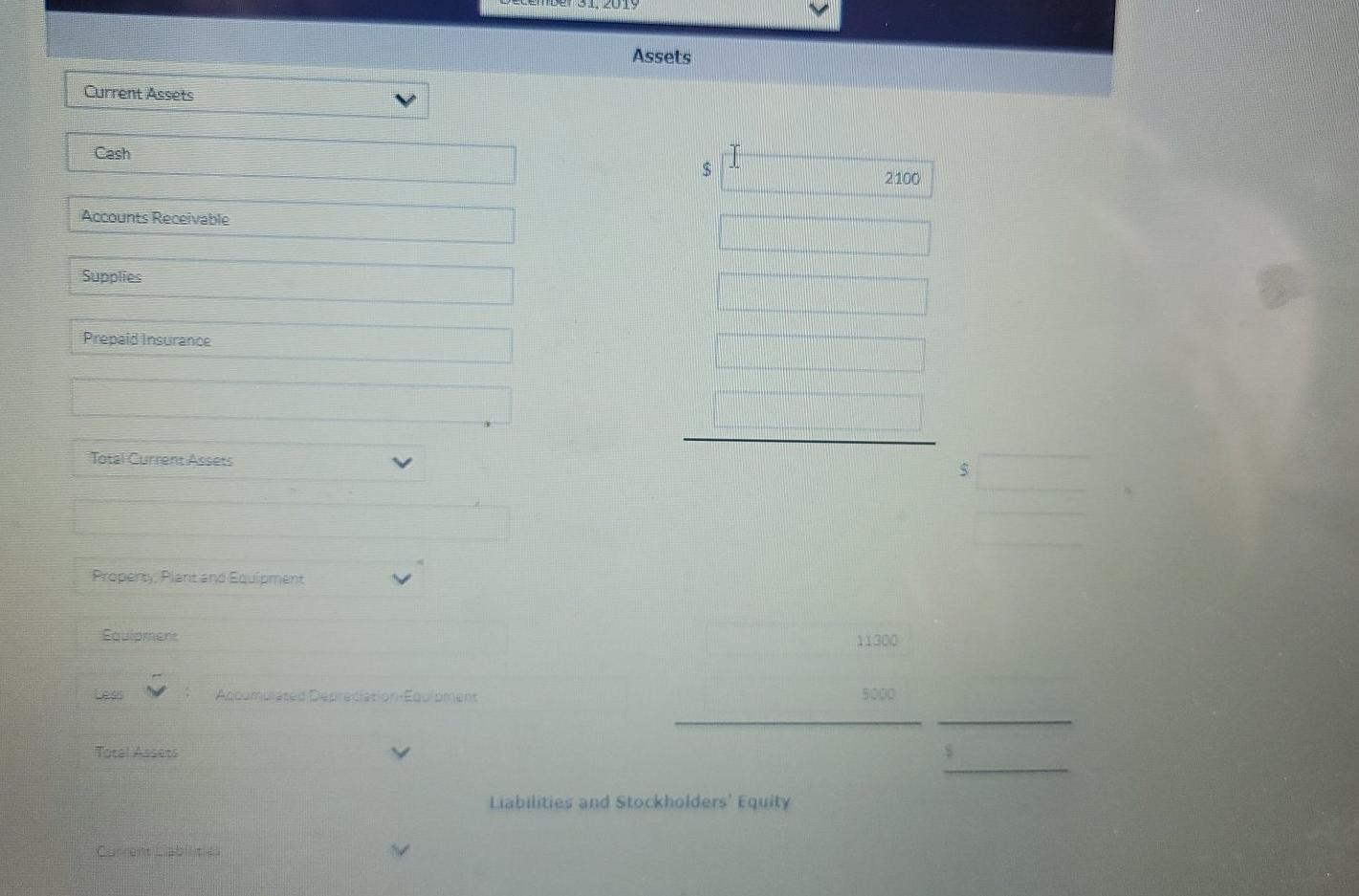 from the financial statements of Blue Spruce Company. All amounts are in