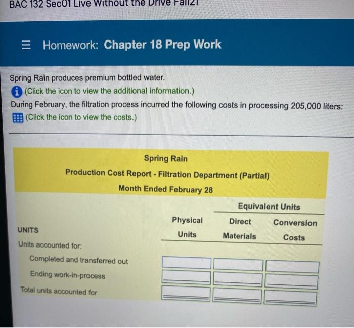  BAC 132 Sec01 Live Without the Drive Fall2 = Homework: Chapter