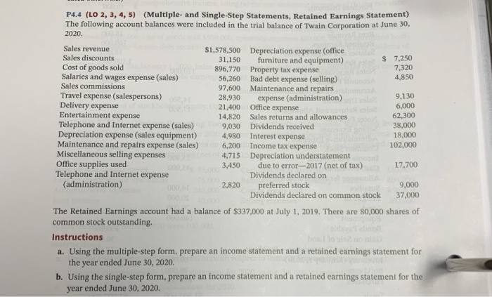  9,130 62,300 P4.4 (LO 2, 3, 4, 5) (Multiple- and Single-Step
